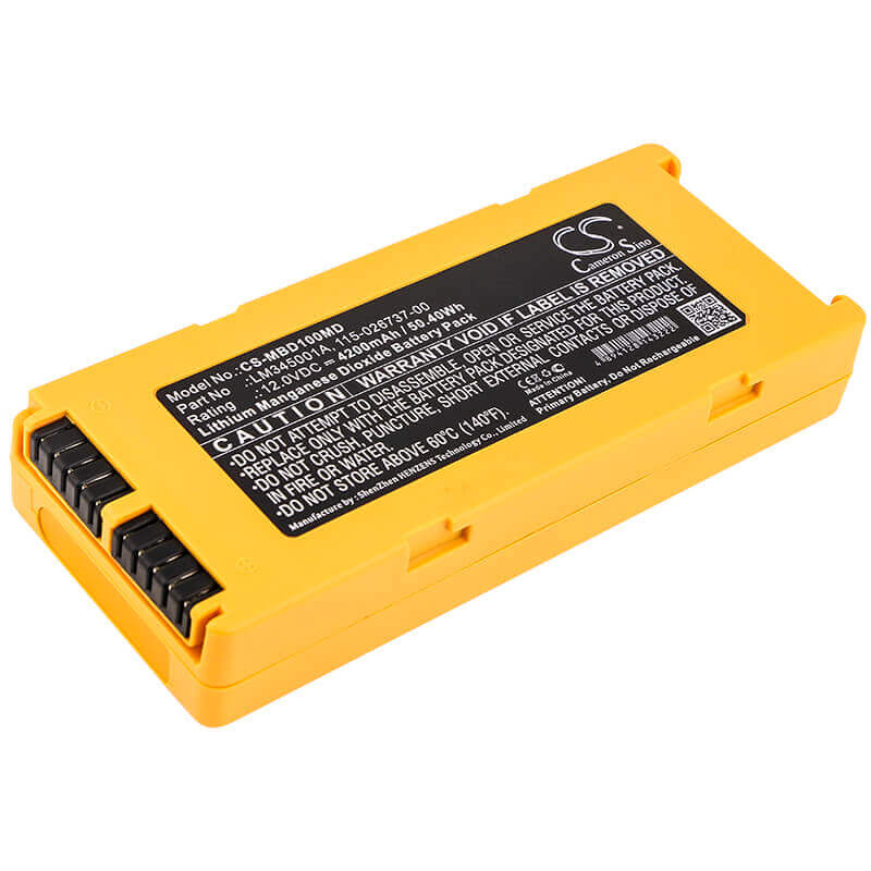 12.0V, Li-MnO2, 4200mAh, Medical battery fits Mindray, 022-000124-00, Beneheart D1, 50.40Wh Medical Cameron Sino Technology Limited (Medical)