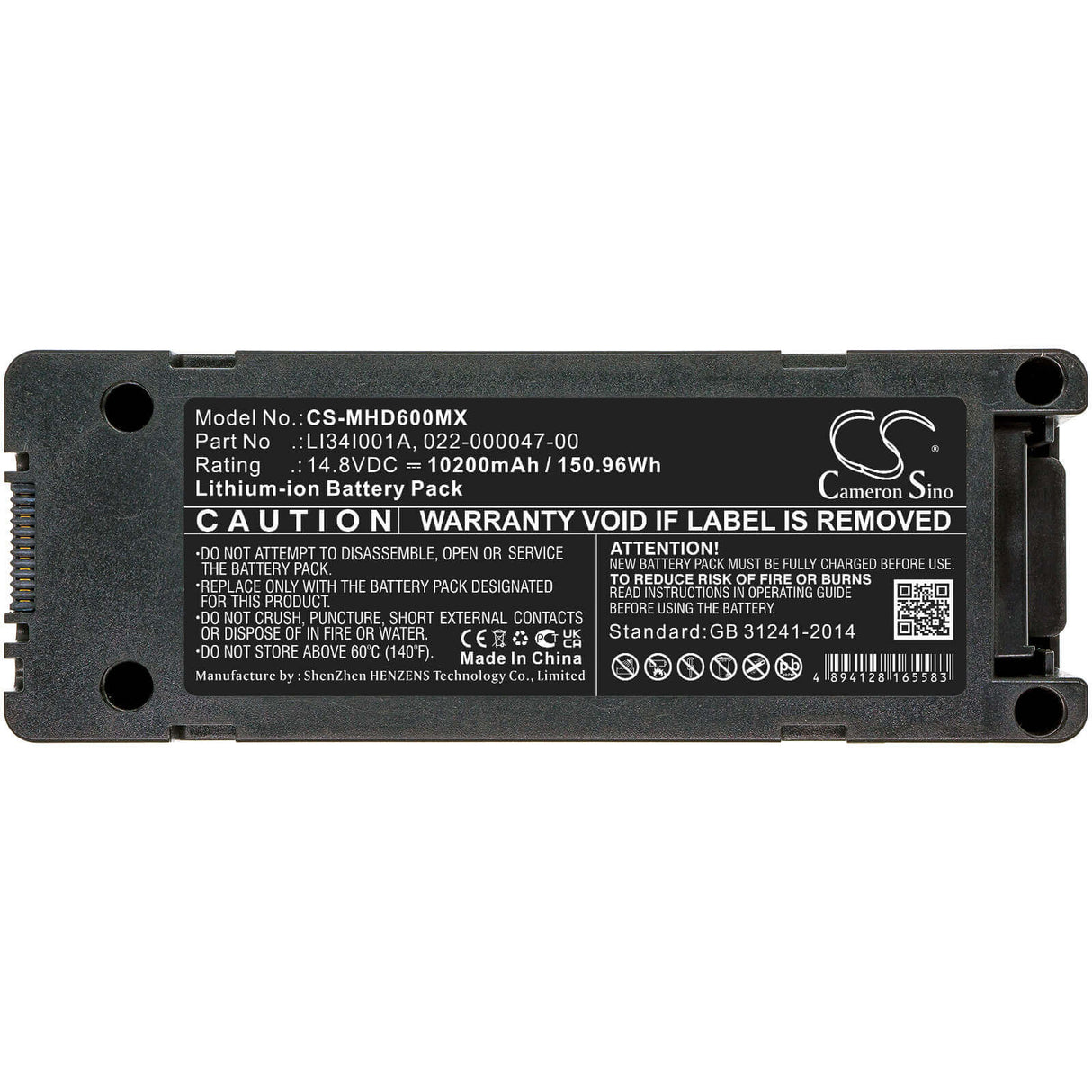 Battery For Mindray, Beneheart D6, Beneheart Dp-50, Beneheart Dp-50t 14.8v, 10200mah - 150.96wh Batteries for Electronics Cameron Sino Technology Limited (Suspended)