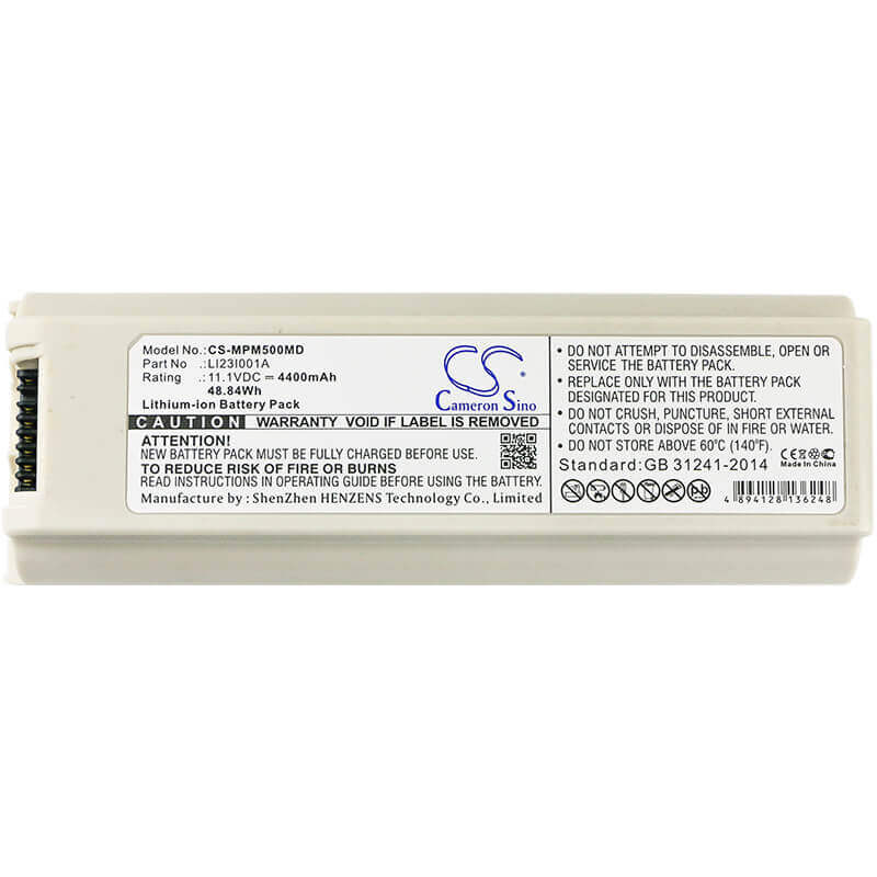 11.1V, Li-ion, 4400mAh, Medical battery fits Mindray, 2108-30-66176, Echographe M5, Echographe M5t, 48.84Wh Medical Cameron Sino Technology Limited (Medical)