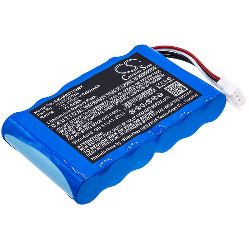 11.1V, Li-ion, 6400mAh, Medical battery fits Mindray, Li23s005a, Umec10, 71.04Wh Medical Cameron Sino Technology Limited (Medical)