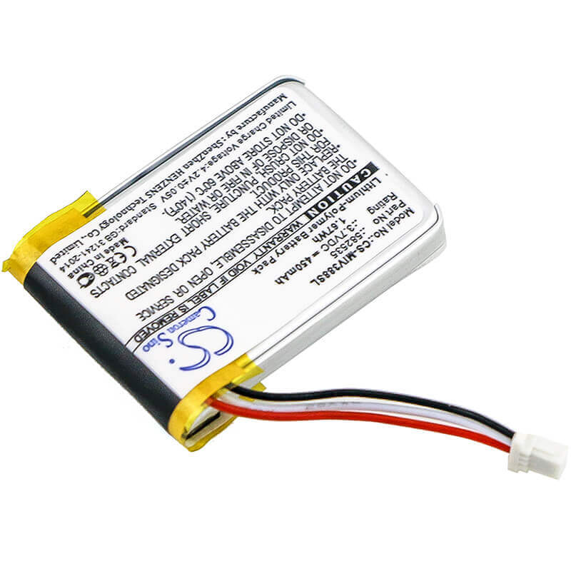 Batterie de caméra de tableau de bord pour Mio, Mivue 388 3.7v, 450mah - 2.96wh Dashcam Cameron Sino Technology Limited