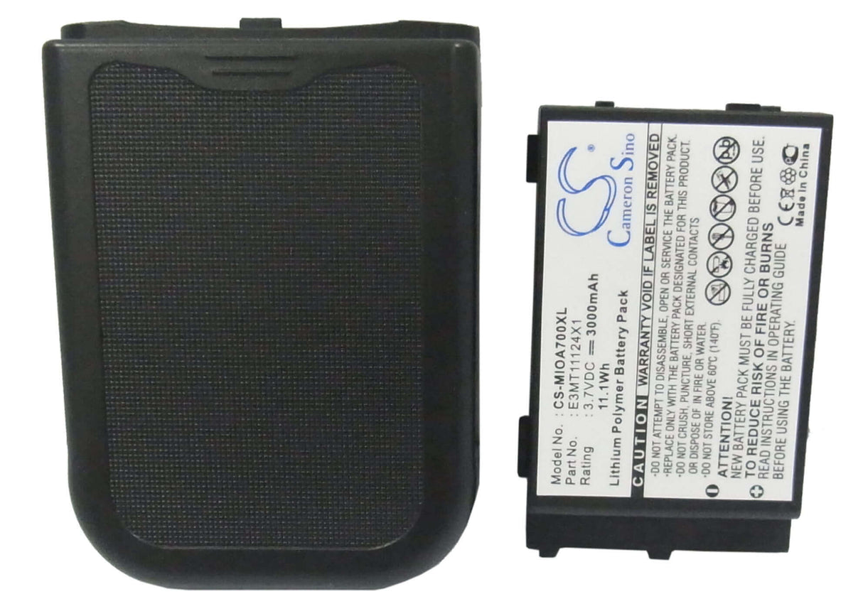 3.7V, Li-Polymer, 3000mAh, SmartPhone battery fits Mitac, E3mt11124x1, Mio A701, 11.1Wh Mobile, SmartPhone Cameron Sino Technology Limited (Suspended)