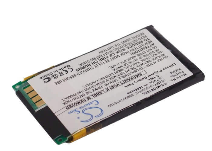 3,7V, Li-ion, 1400mAh, batterie GPS compatible avec Mitac, 338937010109, Mio H610, 5,18Wh GPS, Navigator Cameron Sino Technology Limited