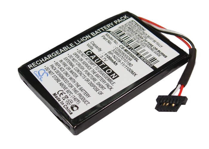 3,7V, Li-ion, 1100mAh, batterie GPS compatible avec Mitac, 0392800dr, Mio Moov S500, Mio Moov S556, 4,07Wh GPS, Navigator Cameron Sino Technology Limited