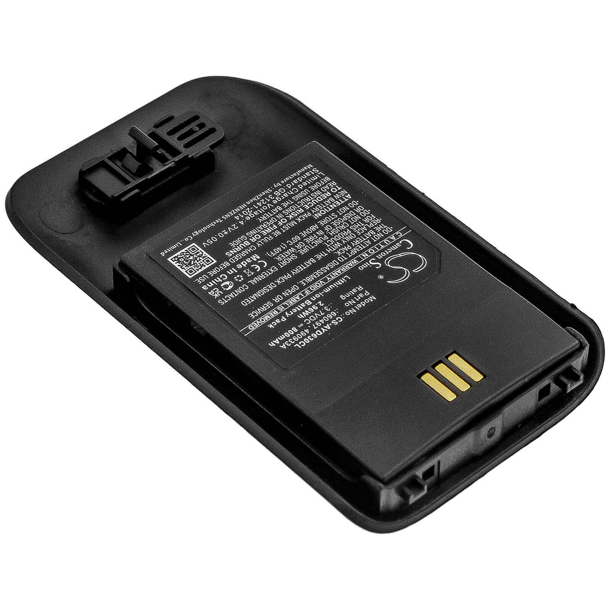 3,7V, Li-ion, 800mAh, Batterie de téléphone sans fil compatible avec Mitel, Innovaphone, Ascom, (Noir), 490933a, D63, D63 Messenger Lite, 2,96Wh Téléphone sans fil Cameron Sino Technology Limited (Téléphone sans fil)