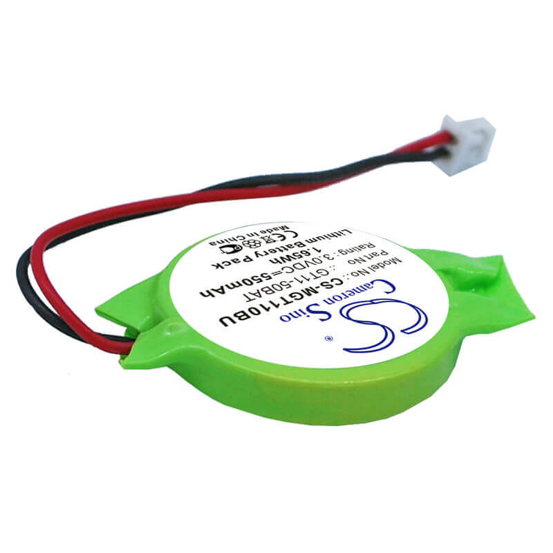 3,0V, Lithium, 550mAh, CMOS / batterie de secours compatible avec Mitsubishi, Fx3u-32bl, terminaux d'affichage de la série GOT 1000, terminaux graphiques GT10, 1,65Wh CMOS / BackUp Cameron Sino Technology Limited
