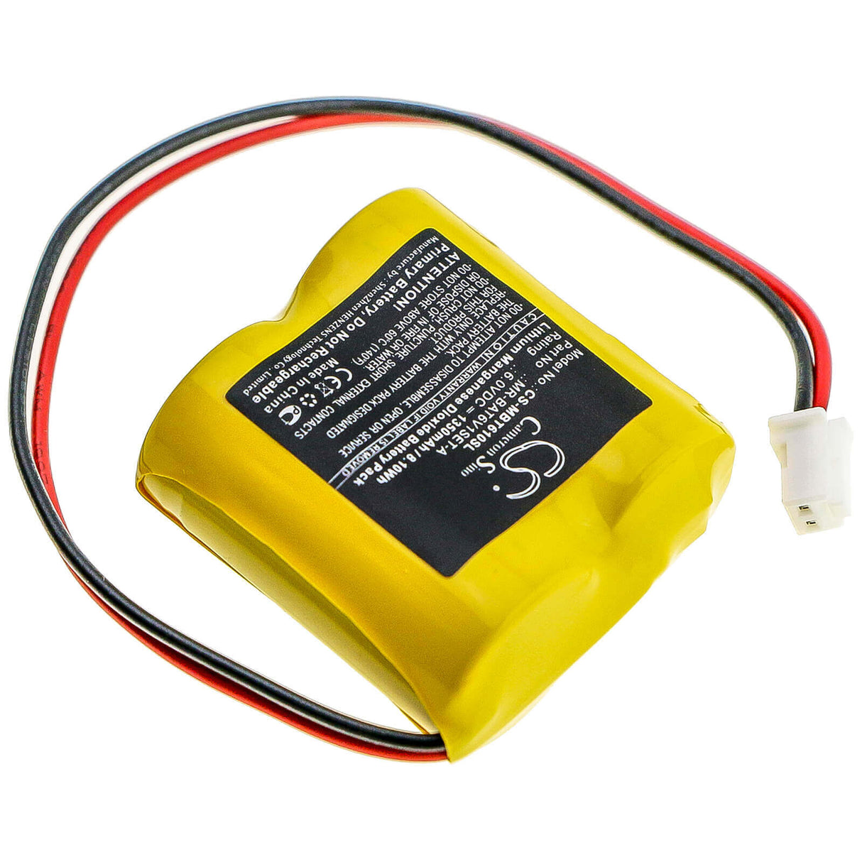 PLC Battery for Mitsubishi, Mr-bat6v1set-a 6v, 1350mah - 8.10wh PLC Cameron Sino Technology Limited