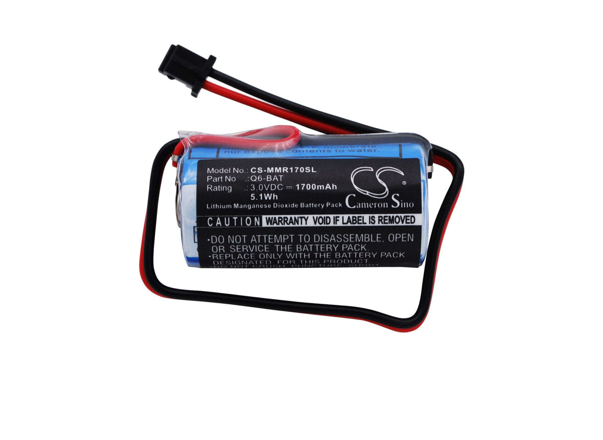 PLC Battery for Mitsubishi Q02cpu, Q02hcpu, Q06hcpu 3.0v, 1700mah - 5.10wh PLC Cameron Sino Technology Limited