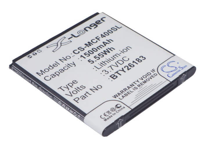 3.7V, Li-ion, 1500mAh, SmartPhone battery fits Mobistel, Bty26183, Cynus F4, Mt-7521b, 5.55Wh Mobile, SmartPhone Cameron Sino Technology Limited (Smartphone)