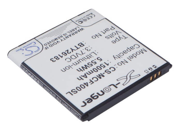 3.7V, Li-ion, 1500mAh, SmartPhone battery fits Mobistel, Bty26183, Cynus F4, Mt-7521b, 5.55Wh Mobile, SmartPhone Cameron Sino Technology Limited (Smartphone)
