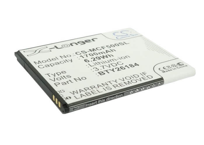 3.7V, Li-ion, 1700mAh, SmartPhone battery fits Mobistel, Bty26184, Cynus F5, Mt-8201b, 6.29Wh Mobile, SmartPhone Cameron Sino Technology Limited (Smartphone)