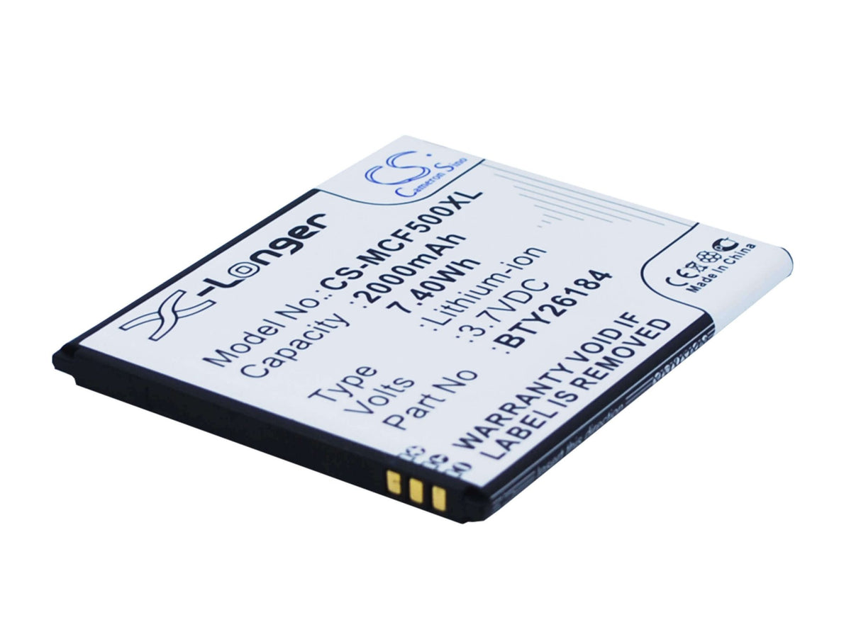 3.7V, Li-ion, 2000mAh, SmartPhone battery fits Mobistel, Bty26184, Cynus F5, Mt-8201b, 7.4Wh Mobile, SmartPhone Cameron Sino Technology Limited (Smartphone)
