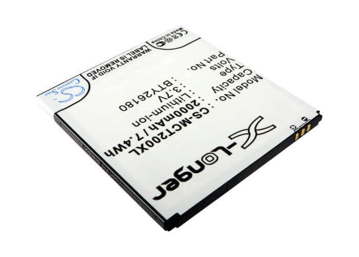 3.7V, Li-ion, 2000mAh, SmartPhone battery fits Brondi, Mobistel, Bty26180, Gladiator, Gladiator 1, 7.4Wh Mobile, SmartPhone Cameron Sino Technology Limited (Smartphone)