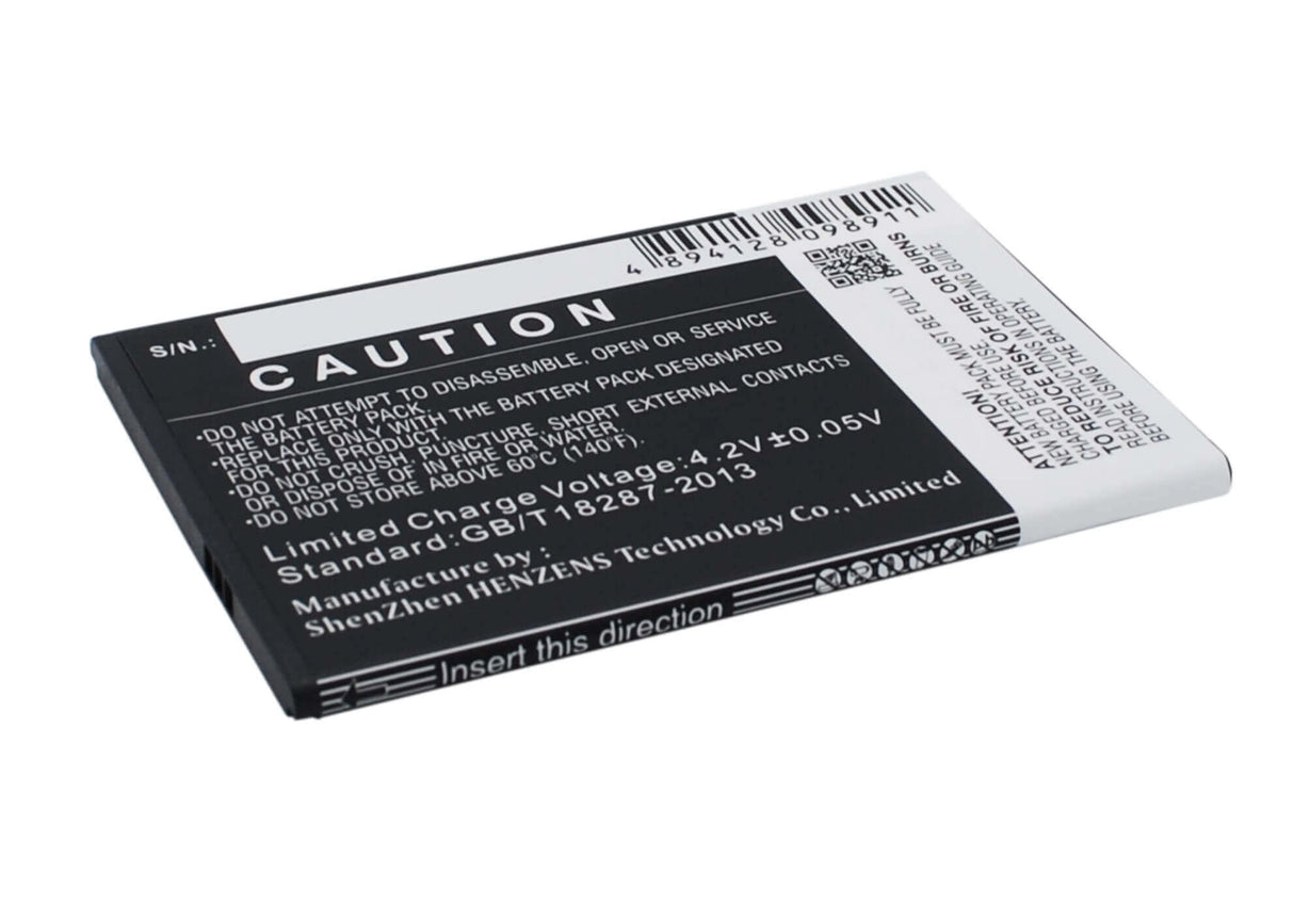 3,7V, Li-ion, 2600mAh, batterie de smartphone compatible avec Mobistel, Bty26186, Cynus T7, Mt-600s, 9,62Wh Mobile, Smartphone Cameron Sino Technology Limited (Smartphone)