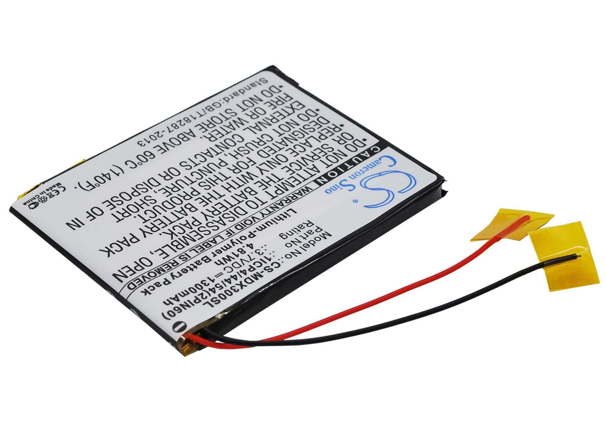 3,7V, Li-Polymer, 1300mAh, batterie GPS compatible avec Modecom, 1icp4/44/54(2pin60), Mx3, 4,81Wh GPS, Navigator Cameron Sino Technology Limited