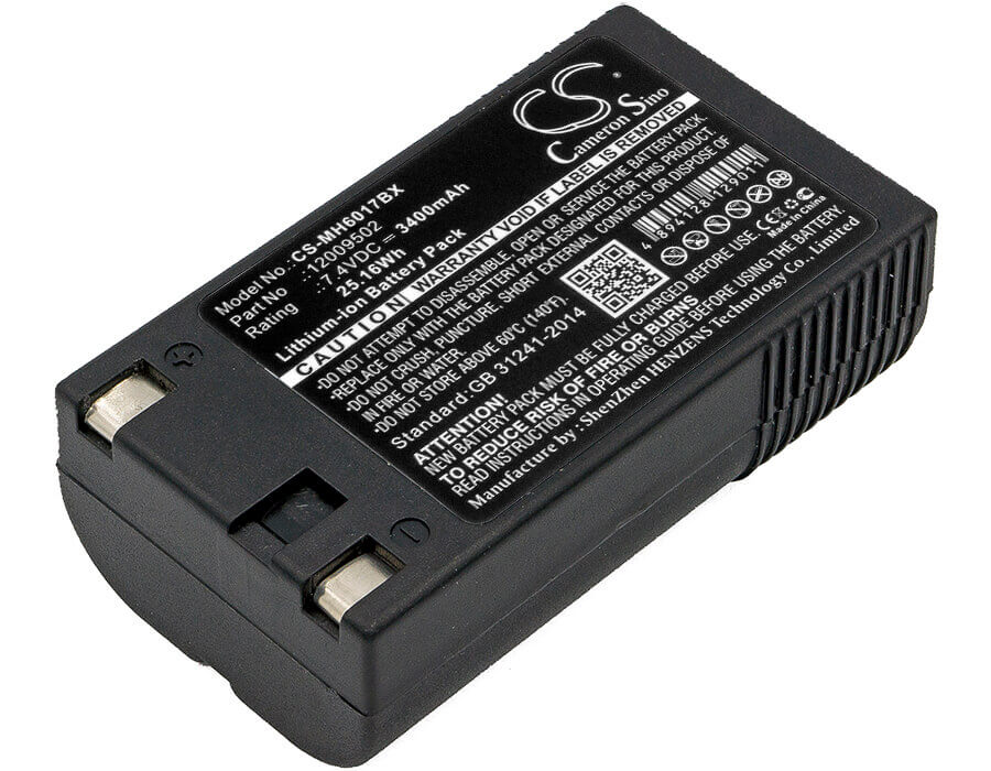 7.4V, Li-ion, 3400mAh, Portable Printer battery fits Handiprinter, Sierra, Pathfinder, Paxar, Monarch, 120095, 6017, 25.16Wh Portable Printer Cameron Sino Technology Limited