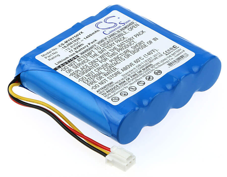 12.8V, LiFePO4, 1400mAh, Vacuum battery fits Moneual, Rydis Cleanbot R750, Rydis R750, 17.92Wh Vacuum Cameron Sino Technology Limited