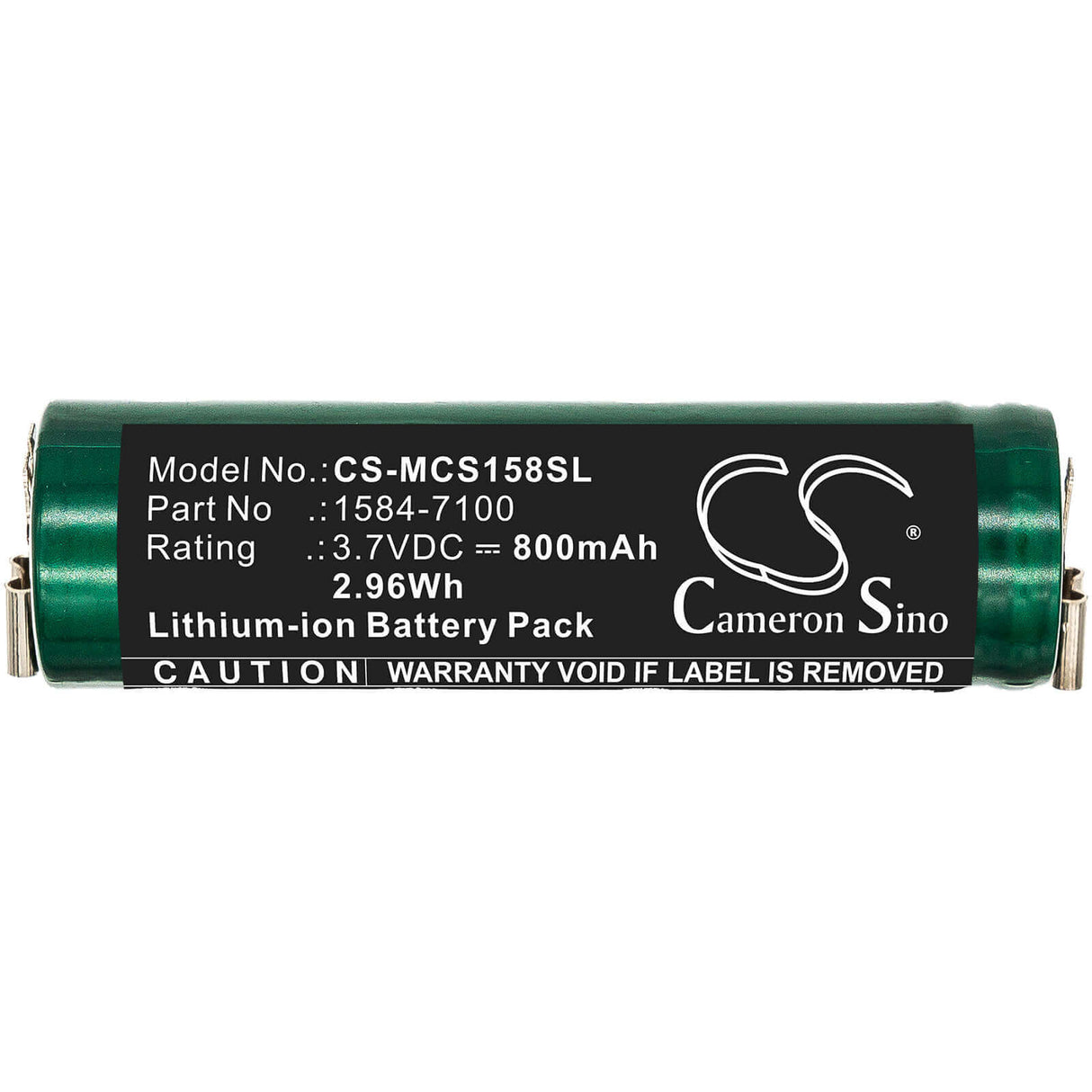 3.7V, Li-ion, 800mAh, Shaver battery fits Moser, 1584-7100, Chromstyle 1584, 2.96Wh Shaver Cameron Sino Technology Limited