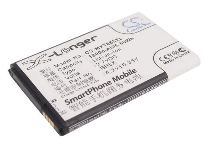 3.7V, Li-ion, 1800mAh, SmartPhone battery fits Verizon, Motorola, Bh6x, A954, Atrix 4g, 6.66Wh Mobile, SmartPhone Cameron Sino Technology Limited (Smartphone)
