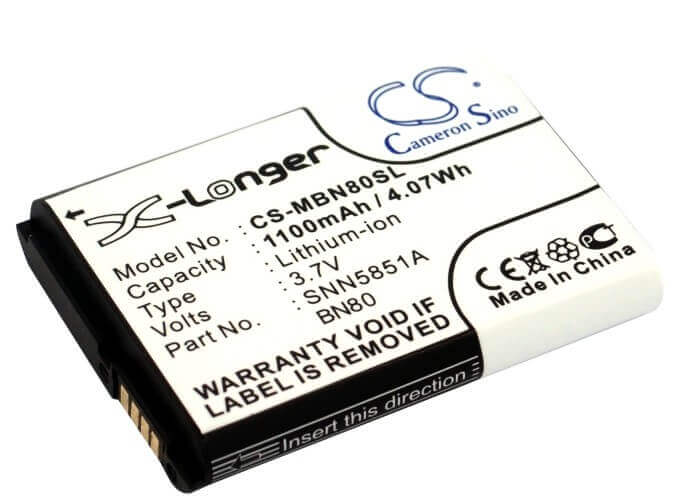 3.7V, Li-ion, 1100mAh, SmartPhone battery fits Motorola, Bn70, Backflip, Backflip I886, 4.07Wh Mobile, SmartPhone Cameron Sino Technology Limited (Smartphone)