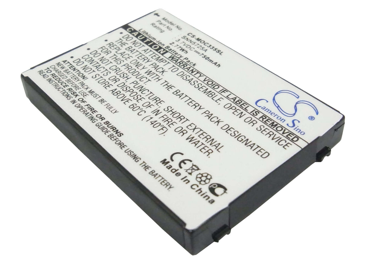 3.7V, Li-ion, 750mAh, SmartPhone battery fits Motorola, Snn5725a, C300, C335, 2.78Wh Mobile, SmartPhone Cameron Sino Technology Limited (Smartphone)