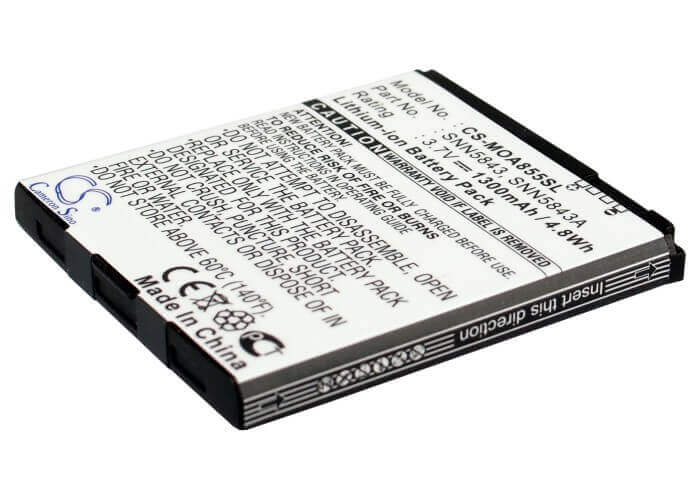 3.7V, Li-ion, 1300mAh, SmartPhone battery fits Sprint, Motorola, T-mobile, Verizon, Bp6x, A855 Sholes Android, A954, 4.81Wh Mobile, SmartPhone Cameron Sino Technology Limited (Smartphone)