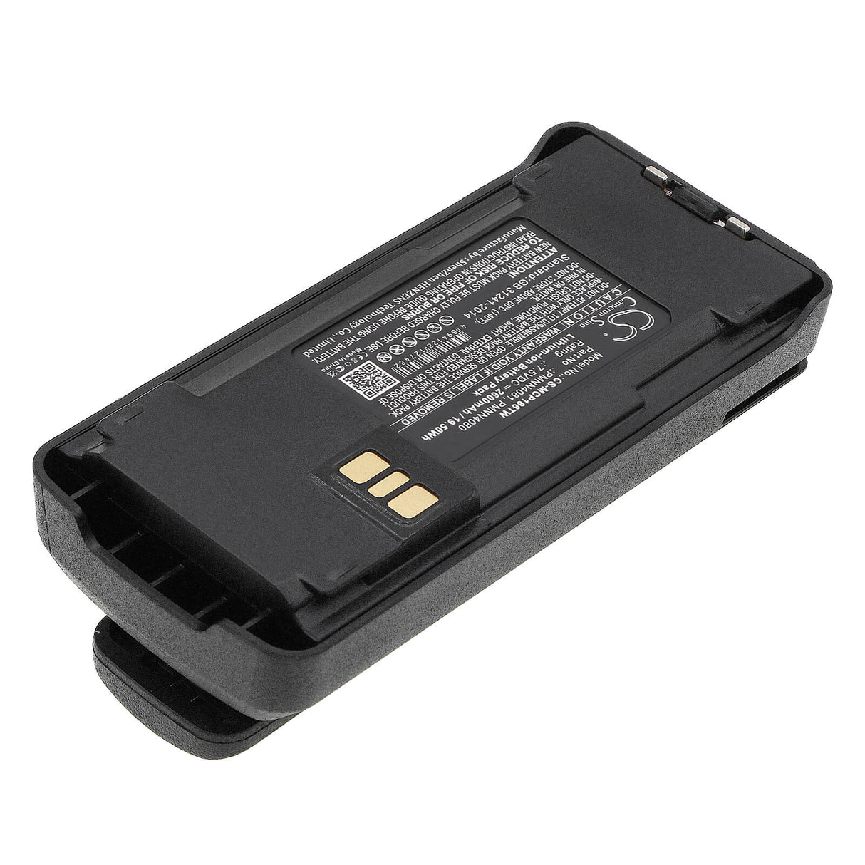 7.5V, Li-ion, 2600mAh, Two-Way Radio battery fits Motorola, Pmnn4080, Cp1200, Cp1300, 19.5Wh Two-Way Radio Cameron Sino Technology Limited
