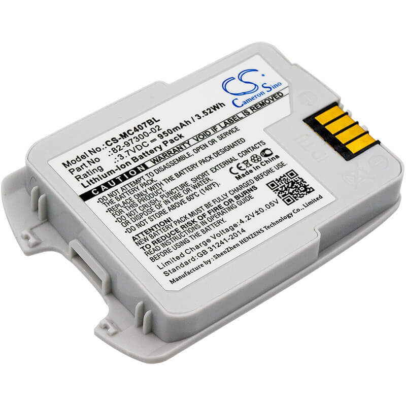 Barcode Scanner Battery For Motorola, Cs4070, Cs4070-sr, 3.7v, 950mah - 3.52wh Barcode Scanner Cameron Sino Technology Limited