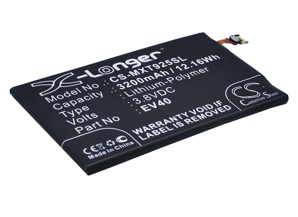 3.8V, Li-Polymer, 3200mAh, SmartPhone battery fits Motorola, Ev40, Droid Razr Hd, Droid Razr Maxx Hd, 12.16Wh Mobile, SmartPhone Cameron Sino Technology Limited (Smartphone)