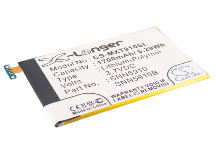 3.7V, Li-Polymer, 1700mAh, SmartPhone battery fits Motorola, Eb20, Atrix Hd, Droid Razr, 6.29Wh Mobile, SmartPhone Cameron Sino Technology Limited (Smartphone)