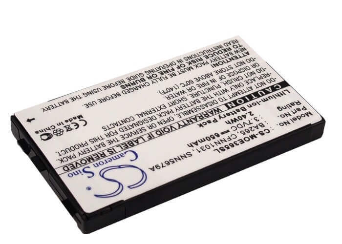3.7V, Li-ion, 650mAh, SmartPhone battery fits Motorola, Ba265, E365, 2.41Wh Mobile, SmartPhone Cameron Sino Technology Limited (Suspended)