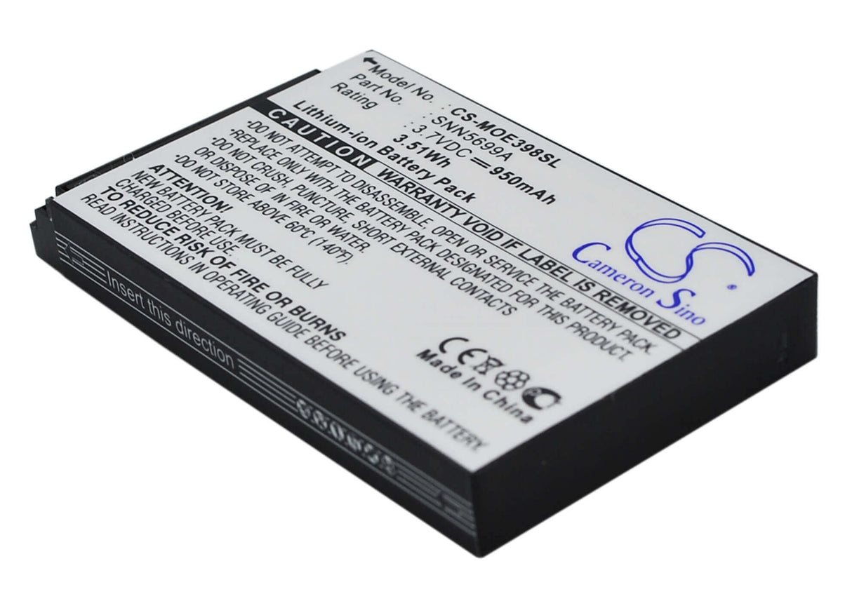 3.7V, Li-ion, 950mAh, SmartPhone battery fits Motorola, Snn5699a, C150, E398, 3.52Wh Mobile, SmartPhone Cameron Sino Technology Limited (Suspended)