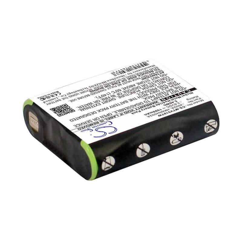 3.6V, Ni-MH, 1500mAh, Two-Way Radio battery fits Motorola, 1532, Em1000, Em1000r, 5.4Wh Two-Way Radio Cameron Sino Technology Limited