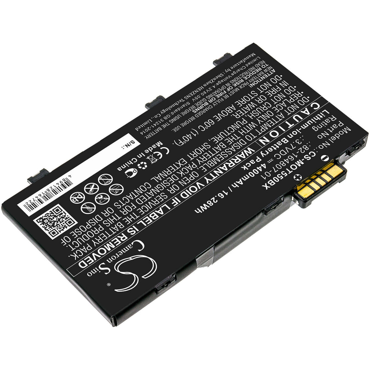 Batterie de scanner de codes-barres pour Motorola, Es85, Es85xx, Mc36 3.7v, 4400mah - 16.28wh Scanner de codes-barres Cameron Sino Technology Limited