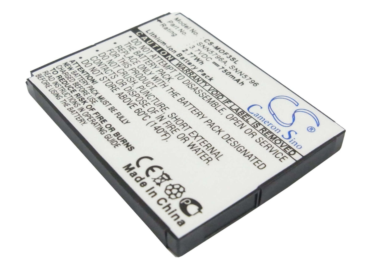 3.7V, Li-ion, 750mAh, SmartPhone battery fits Motorola, Bd50, Em25, Em325, 2.78Wh Mobile, SmartPhone Cameron Sino Technology Limited (Smartphone)