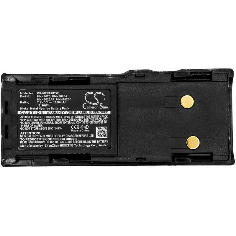 7.2V, Ni-MH, 1800mAh, Two-Way Radio battery fits Motorola, Hnn8133c, Cp250, Cp450, 12.96Wh Two-Way Radio Cameron Sino Technology Limited