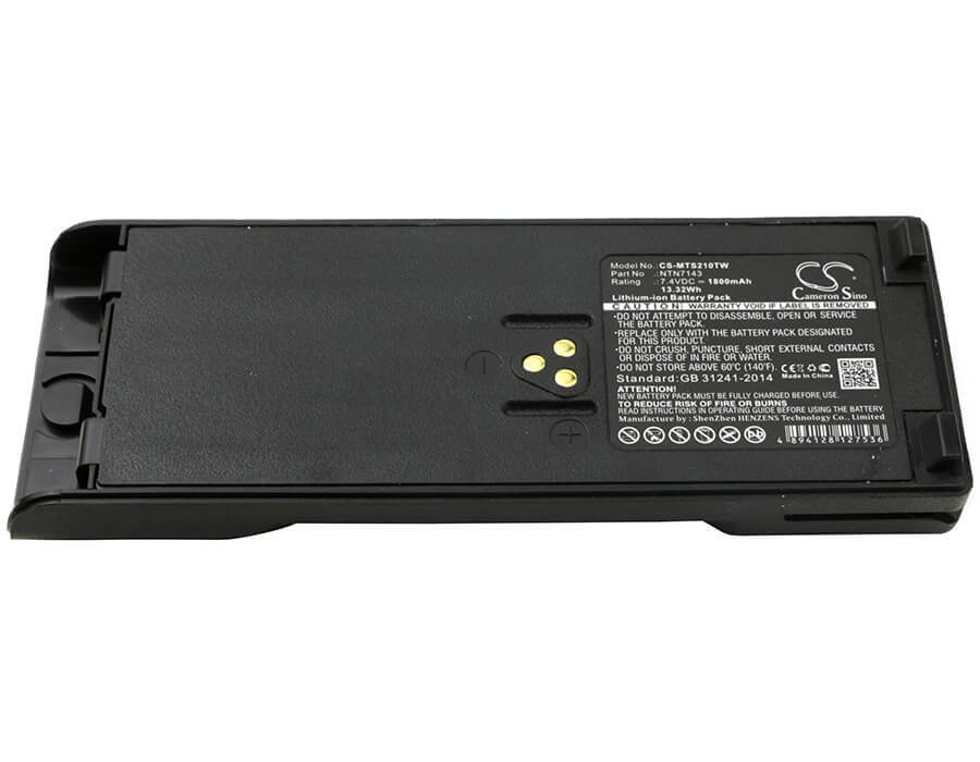 7.4V, Li-ion, 1800mAh, Two-Way Radio battery fits Motorola, Fug11b, Gp1200, Gp2010, 13.32Wh Two-Way Radio Cameron Sino Technology Limited
