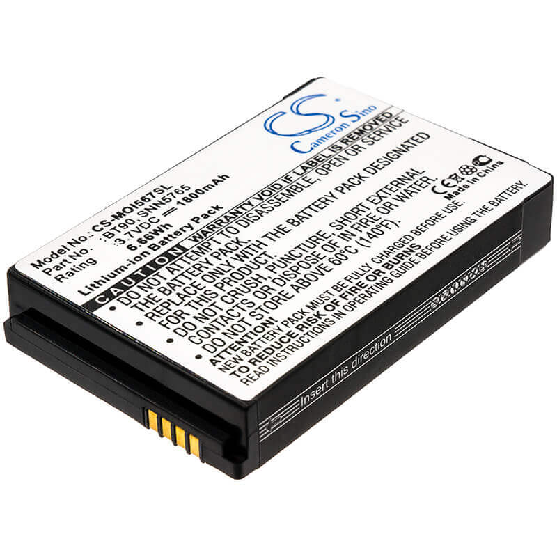 3.7V, Li-ion, 1800mAh, SmartPhone battery fits Motorola, Bt90, I576, Q9c, 6.66Wh Mobile, SmartPhone Cameron Sino Technology Limited (Smartphone)