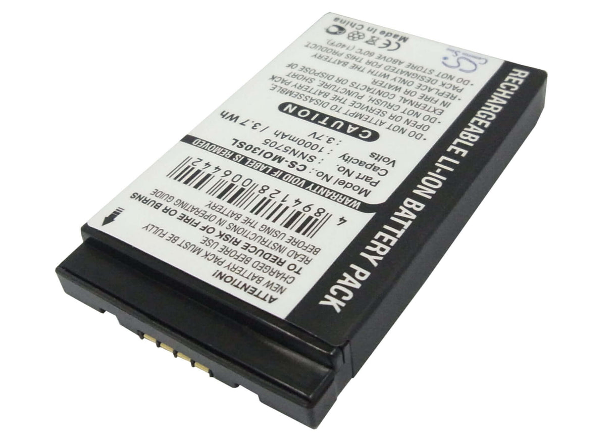 3,7V, Li-ion, 1000mAh, batterie pour smartphone compatible avec Motorola, Snn5705, I205, I215, 3,7Wh Mobile, Smartphone Cameron Sino Technology Limited (Smartphone)