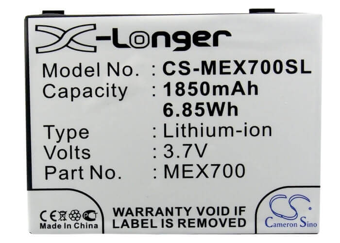 3.7V, Li-ion, 1850mAh, SmartPhone battery fits Motorola, Lex 700, 6.85Wh Mobile, SmartPhone Cameron Sino Technology Limited (Suspended)