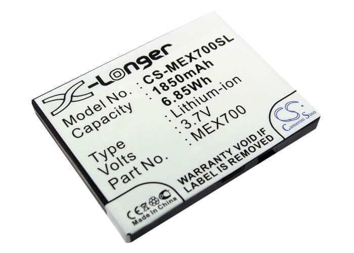 3.7V, Li-ion, 1850mAh, SmartPhone battery fits Motorola, Lex 700, 6.85Wh Mobile, SmartPhone Cameron Sino Technology Limited (Suspended)