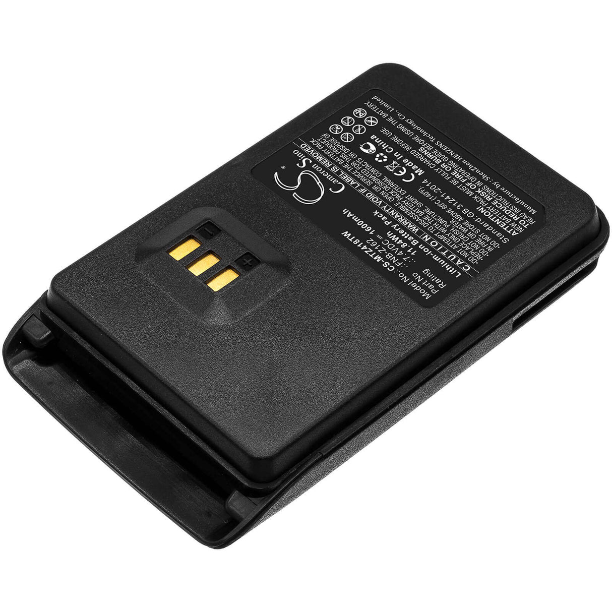 7.4V, Li-ion, 1600mAh, Two-Way Radio battery fits Motorola, Fnb-z162, Magone V418d, Magone V468, 11.84Wh Two-Way Radio Cameron Sino Technology Limited