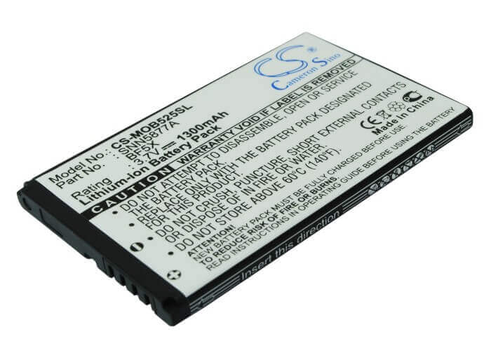 3.7V, Li-ion, 1300mAh, SmartPhone battery fits Motorola, Bf5x, Bravo, Defy, 4.81Wh Mobile, SmartPhone Cameron Sino Technology Limited (Smartphone)