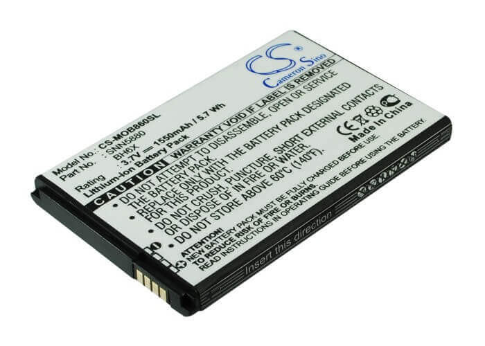 3.7V, Li-ion, 1550mAh, SmartPhone battery fits Verizon, Motorola, Bh6x, A954, Atrix 4g, 5.74Wh Mobile, SmartPhone Cameron Sino Technology Limited (Smartphone)