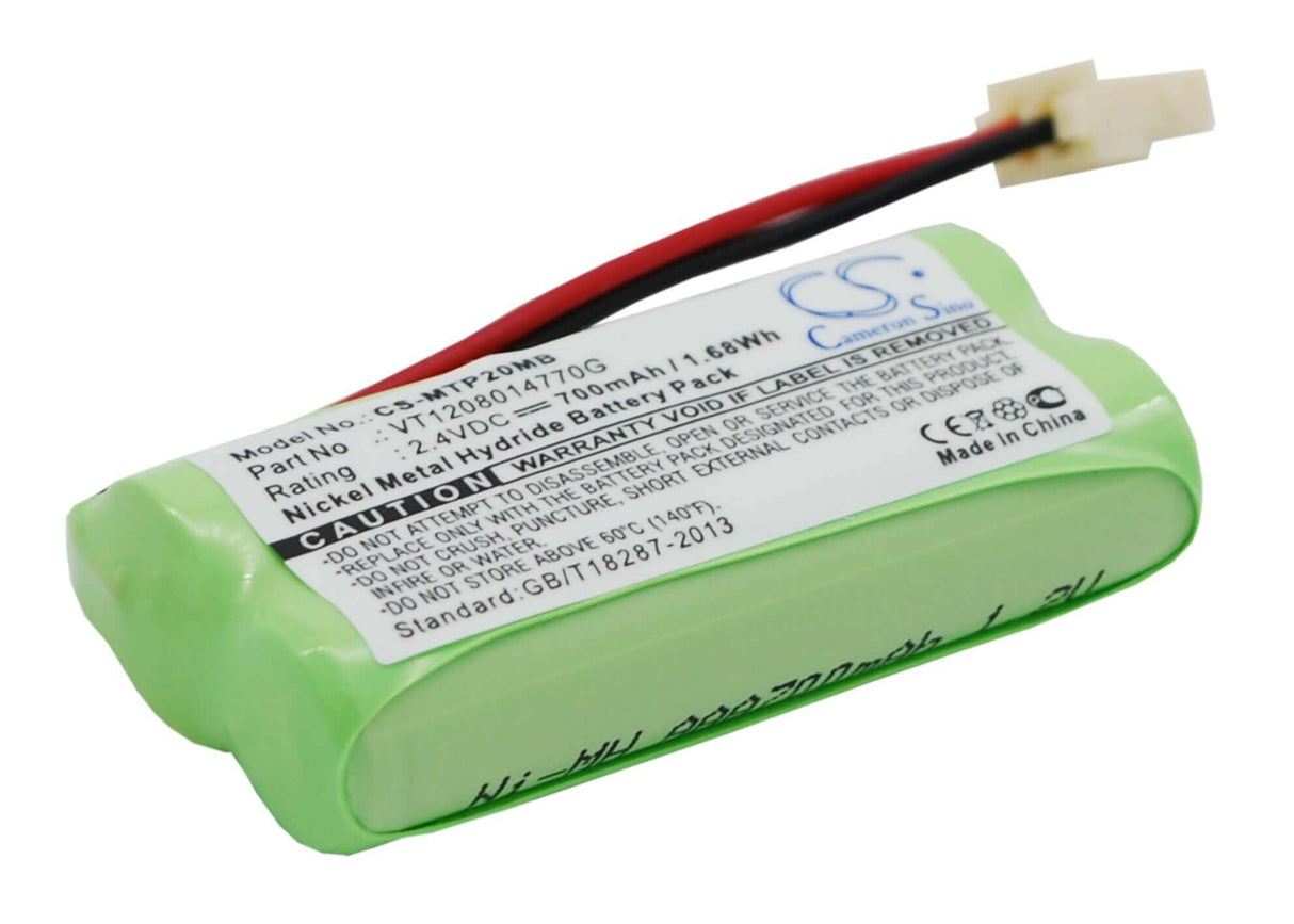 Babyphone Battery For Motorola, Mbp20 2.4v, 700mah - 1.68wh BabyPhone Cameron Sino Technology Limited