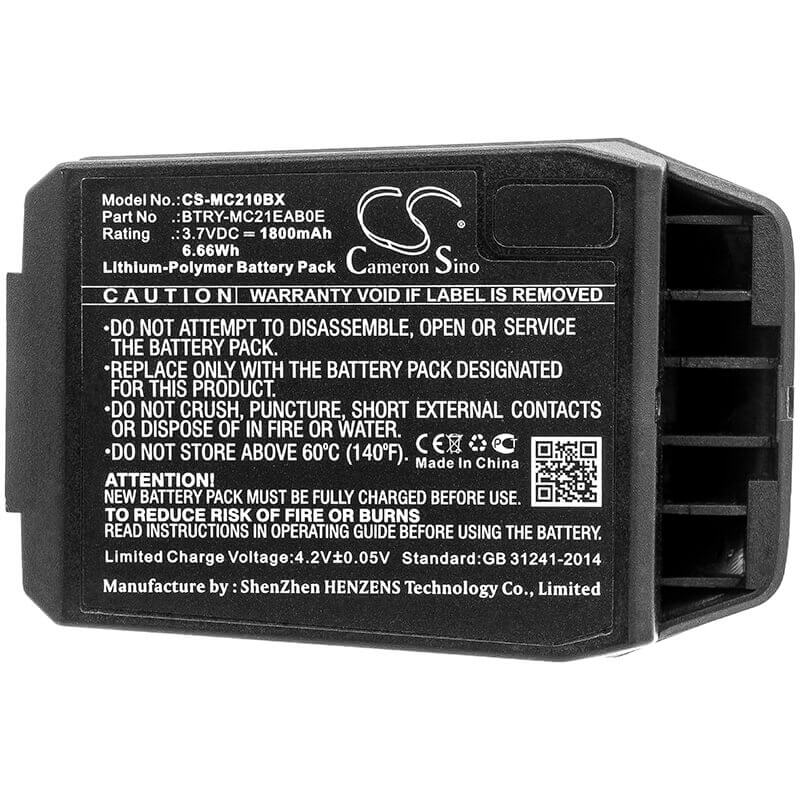 Barcode Scanner Battery For Motorola, Mc21, Mc2100, Mc2180 3.7v, 1800mah - 6.66wh Barcode Scanner Cameron Sino Technology Limited