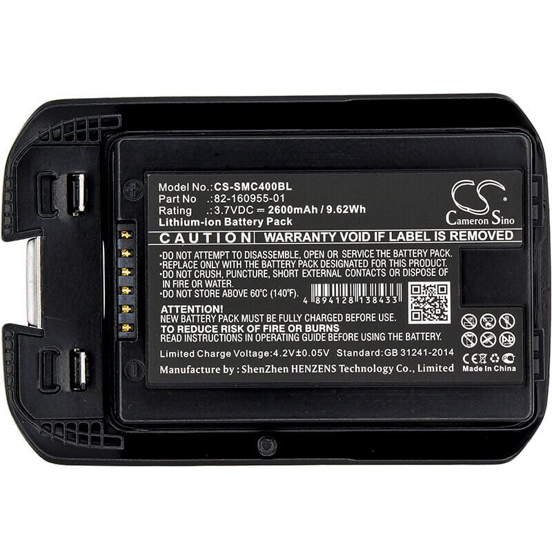 Batterie de scanner de codes-barres pour Motorola, Mc40, Mc40c, Mc40n0 3.7v, 2600mah - 9.62wh Scanner de codes-barres Cameron Sino Technology Limited
