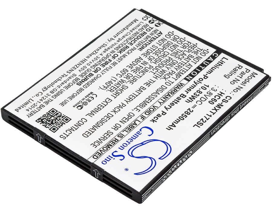 3.8V, Li-Polymer, 2850mAh, SmartPhone battery fits Motorola, Hc60, Moto C Plus, Moto C Plus Dual Sim, 10.83Wh Mobile, SmartPhone Cameron Sino Technology Limited (Smartphone)