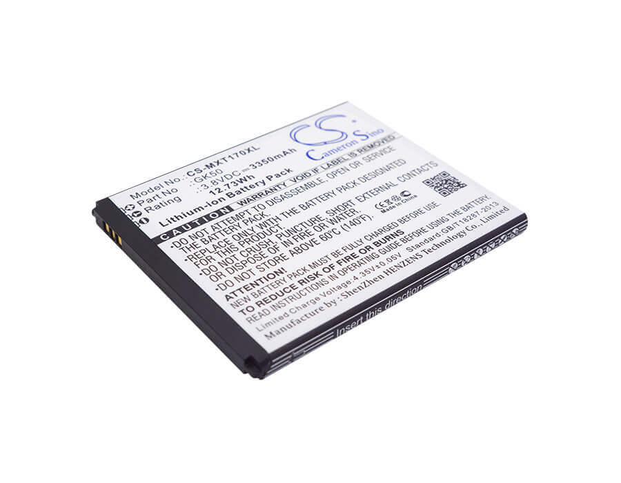 3.8V, Li-ion, 3350mAh, SmartPhone battery fits Motorola, Gk50, Moto E Power, Moto E3 Power, 12.73Wh Mobile, SmartPhone Cameron Sino Technology Limited (Smartphone)