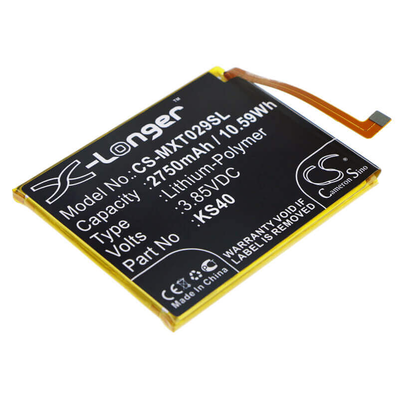 3,85V, Li-Polymer, 2750mAh, batterie de smartphone compatible avec Motorola, Ks40, Moto E6 Play, Xt2029-1, 10,59Wh Mobile, Smartphone Cameron Sino Technology Limited (Smartphone)